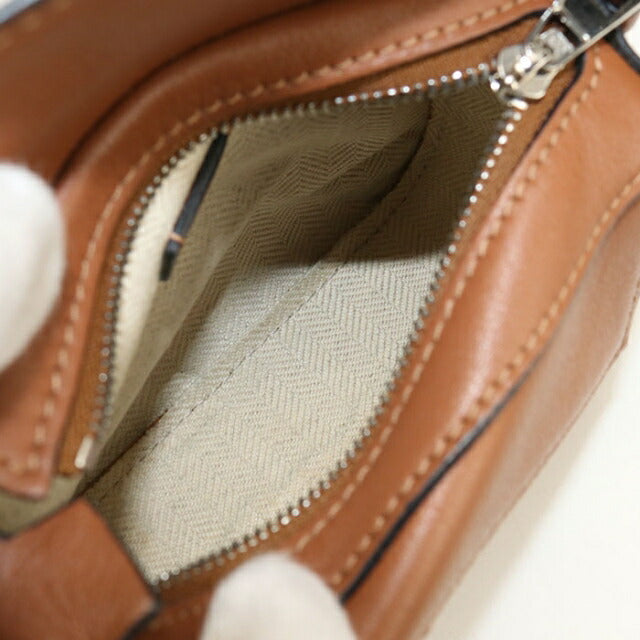 Used LOEWE handbag ladies brand LOEWE puzzle 2WAY leather brown USDLO110452011