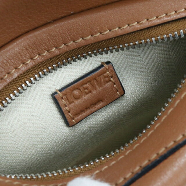 Used LOEWE handbag ladies brand LOEWE puzzle 2WAY leather brown USDLO110452011