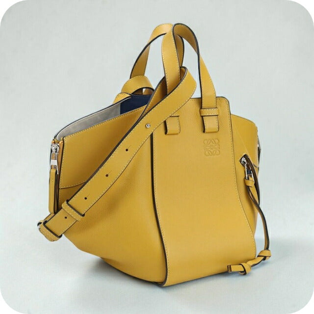 Used LOEWE handbag ladies brand LOEWE hammock 2WAY yellow USDLO110459011