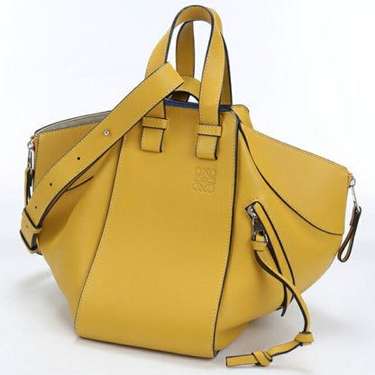 Used LOEWE handbag ladies brand LOEWE hammock 2WAY yellow USDLO110459011