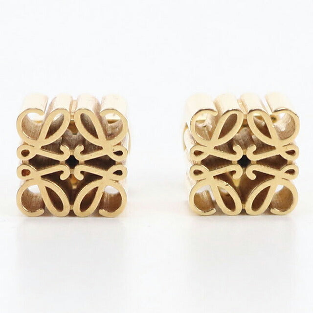 中古 ロエベ ピアス レディース ブランド LOEWE アナグラム ゴールド