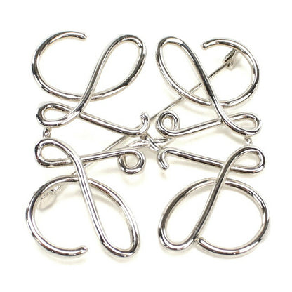 Used LOEWE Brooch Ladies Brand LOEWE Anagram 111.25.020 Silver Accessories USDLO111299011