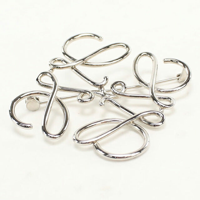 Used LOEWE Brooch Ladies Brand LOEWE Anagram 111.25.020 Silver Accessories USDLO111299011