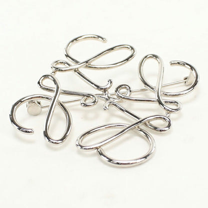 Used LOEWE Brooch Ladies Brand LOEWE Anagram 111.25.020 Silver Accessories USDLO111299011