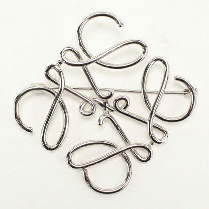 Used LOEWE Brooch Ladies Brand LOEWE Anagram 111.25.020 Silver Accessories USDLO111299011