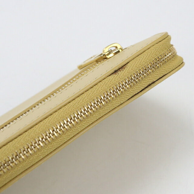 Used LOEWE long wallet round zipper ladies brand LOEWE knot zip around yellow USDLO111692011