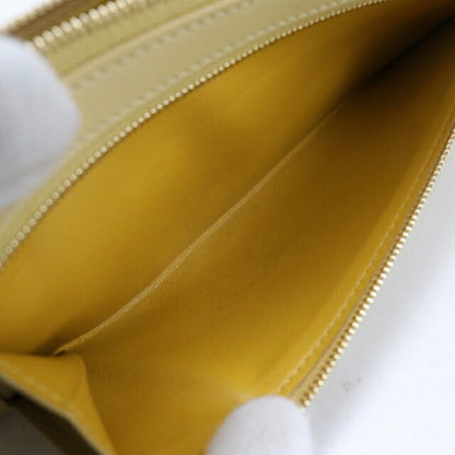 Used LOEWE long wallet round zipper ladies brand LOEWE knot zip around yellow USDLO111692011