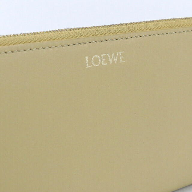 Used LOEWE long wallet round zipper ladies brand LOEWE knot zip around yellow USDLO111692011