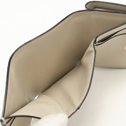 中古 ロエベ 三つ折り財布 三折財布 レディース ブランド LOEWE リピート トライフォールド　ウォレット C499TR2X01 ベージュ USDLO112474011