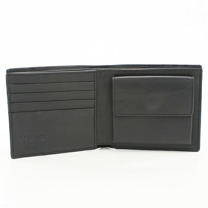 中古 ロエベ 二つ折り財布 二折財布 メンズ ブランド LOEWE パズル バイフォールドコインウォレット ブラック USDLO112705011