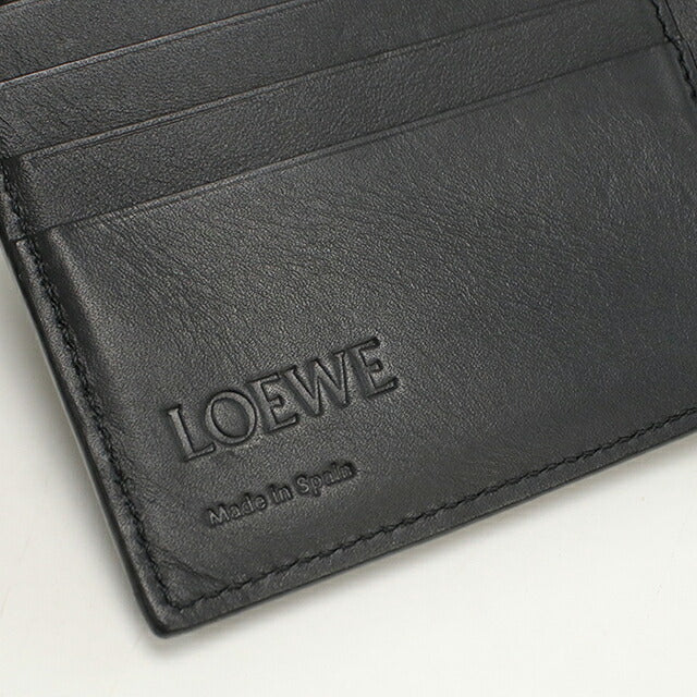 中古 ロエベ 二つ折り財布 二折財布 メンズ ブランド LOEWE パズル バイフォールドコインウォレット ブラック USDLO112705011