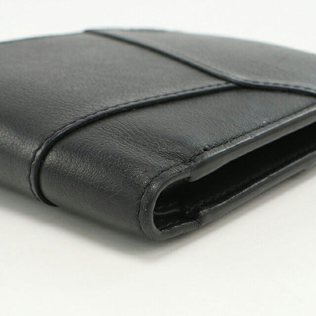 中古 ロエベ 二つ折り財布 二折財布 メンズ ブランド LOEWE パズル バイフォールドコインウォレット ブラック USDLO112705011