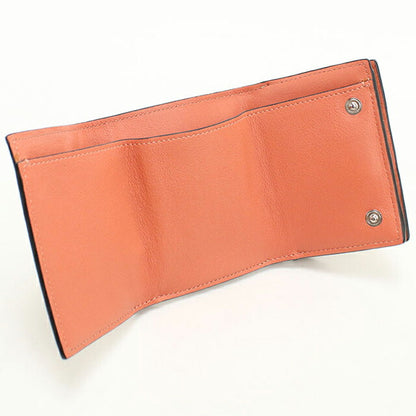 中古 ロエベ 三つ折り財布 三折財布 レディース ブランド LOEWE アナグラム トライフォールドウォレット ベージュ USDLO113204011