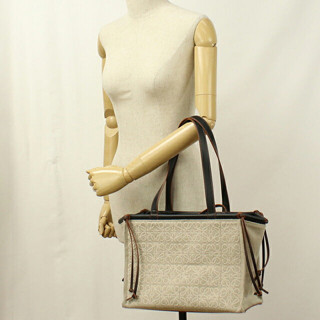 中古 ロエベ トートバッグ レディース ブランド LOEWE クッショントート スモール A612A93X05 ベージュ USDLO113770011