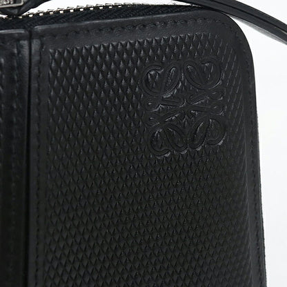中古 ロエベ 長財布ラウンドファスナー メンズ ブランド LOEWE パズル ジップアラウンドウォレット ブラック USDLO113898011