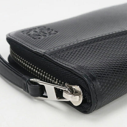 中古 ロエベ 長財布ラウンドファスナー メンズ ブランド LOEWE パズル ジップアラウンドウォレット ブラック USDLO113898011