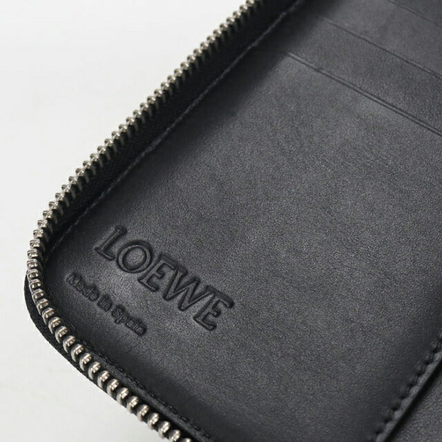 中古 ロエベ 長財布ラウンドファスナー メンズ ブランド LOEWE パズル ジップアラウンドウォレット ブラック USDLO113898011