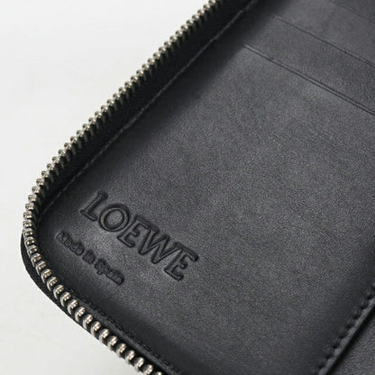 中古 ロエベ 長財布ラウンドファスナー メンズ ブランド LOEWE パズル ジップアラウンドウォレット ブラック USDLO113898011