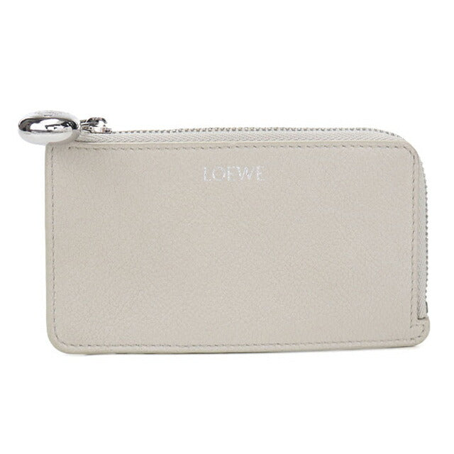中古 ロエベ 小銭入れ レディース ブランド LOEWE ペブル コインカードホルダー フラグメントケース レザー CANBZ40X03 ベージュ USDLO114177011
