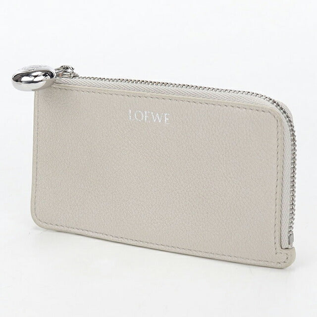 中古 ロエベ 小銭入れ レディース ブランド LOEWE ペブル コインカードホルダー フラグメントケース レザー CANBZ40X03 ベージュ USDLO114177011