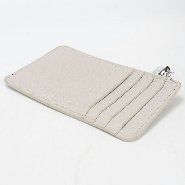 中古 ロエベ 小銭入れ レディース ブランド LOEWE ペブル コインカードホルダー フラグメントケース レザー CANBZ40X03 ベージュ USDLO114177011