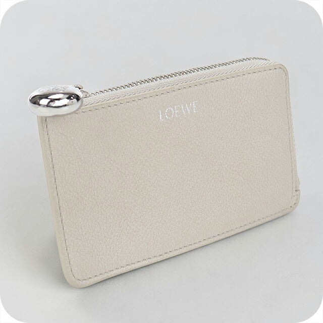 中古 ロエベ 小銭入れ レディース ブランド LOEWE ペブル コインカードホルダー フラグメントケース レザー CANBZ40X03 ベージュ USDLO114177011