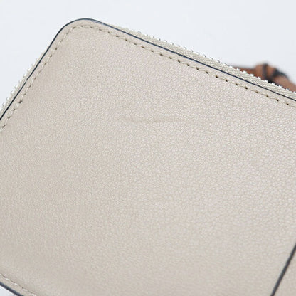 中古 ロエベ 小銭入れ レディース ブランド LOEWE アナグラム コインカードホルダー レザー ベージュ USDLO114359011