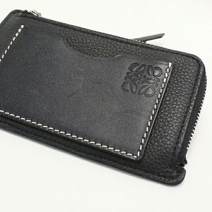 中古 ロエベ コインケース レディース ブランド LOEWE コインカードホルダー フラグメントケース C660Z40X07 ブラック USDLO114704011