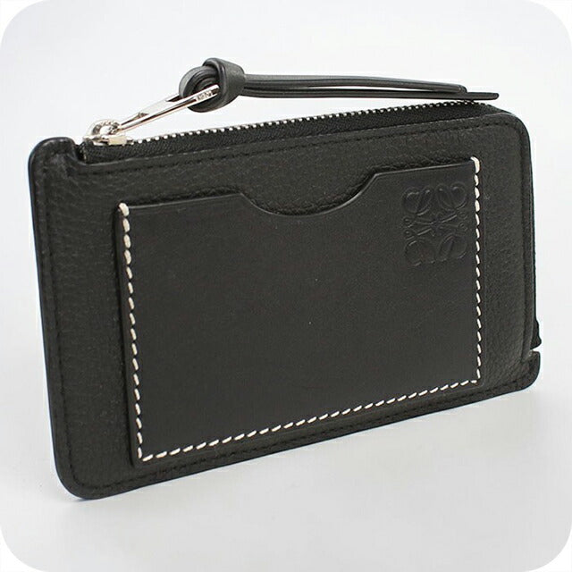 中古 ロエベ コインケース レディース ブランド LOEWE コインカードホルダー フラグメントケース C660Z40X07 ブラック USDLO114704011