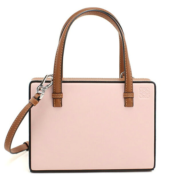 中古 ロエベ ハンドバッグ レディース ブランド LOEWE アナグラム ポスタルスモールバッグ 309.56.BW85 ピンク USDLO114809011