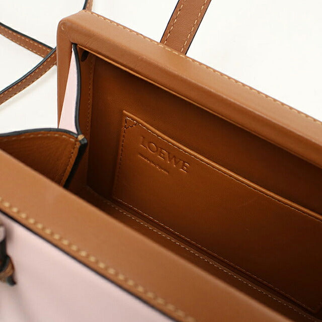 中古 ロエベ ハンドバッグ レディース ブランド LOEWE アナグラム ポスタルスモールバッグ 309.56.BW85 ピンク USDLO114809011