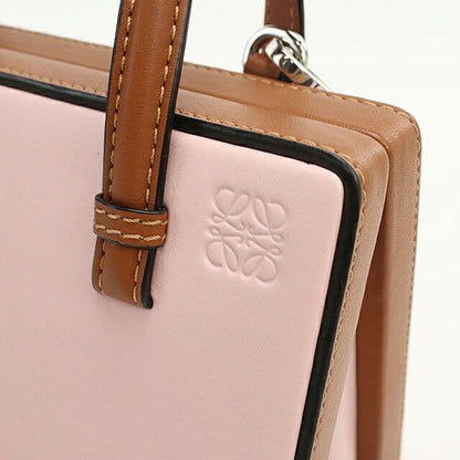 中古 ロエベ ハンドバッグ レディース ブランド LOEWE アナグラム ポスタルスモールバッグ 309.56.BW85 ピンク USDLO114809011