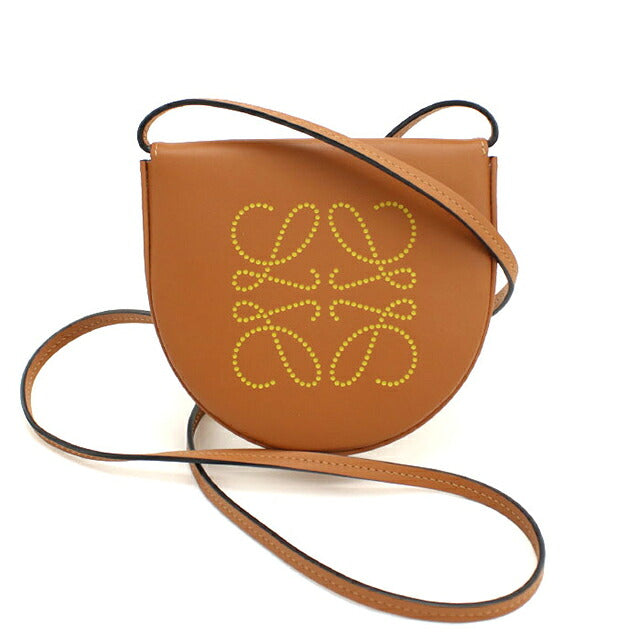 中古 ロエベ ショルダーバッグ レディース ブランド LOEWE アナグラム コインケース ブラウン USDLO114890011