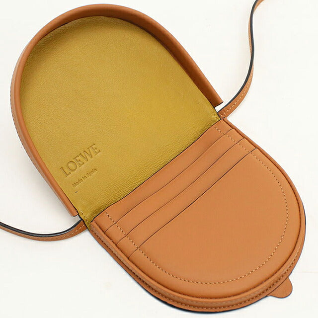 中古 ロエベ ショルダーバッグ レディース ブランド LOEWE アナグラム コインケース ブラウン USDLO114890011