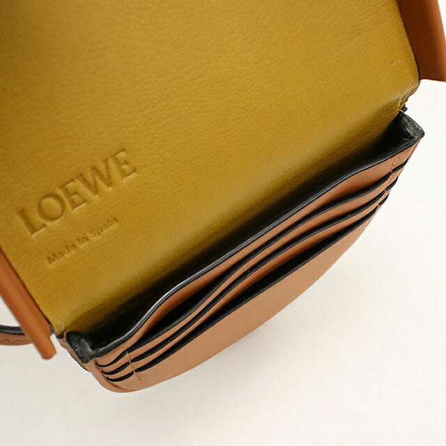 中古 ロエベ ショルダーバッグ レディース ブランド LOEWE アナグラム コインケース ブラウン USDLO114890011