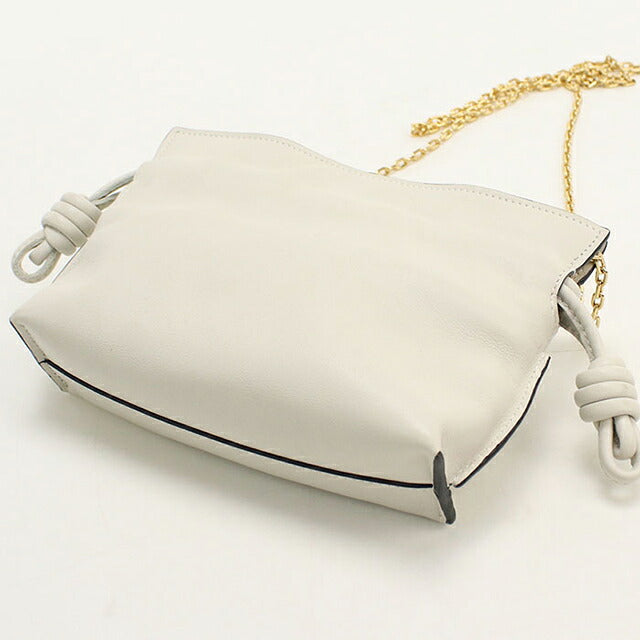 中古 ロエベ ショルダーバッグ レディース ブランド LOEWE フラメンコ クラッチ ナノ ホワイト USDLO114957011