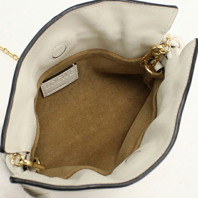 中古 ロエベ ショルダーバッグ レディース ブランド LOEWE フラメンコ クラッチ ナノ ホワイト USDLO114957011