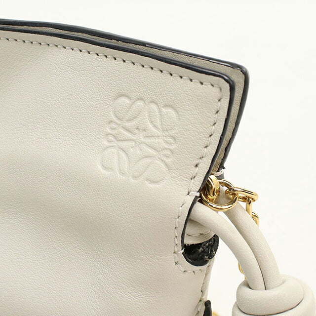 中古 ロエベ ショルダーバッグ レディース ブランド LOEWE フラメンコ クラッチ ナノ ホワイト USDLO114957011
