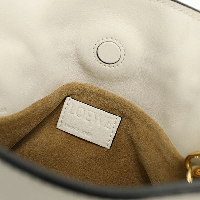 中古 ロエベ ショルダーバッグ レディース ブランド LOEWE フラメンコ クラッチ ナノ ホワイト USDLO114957011