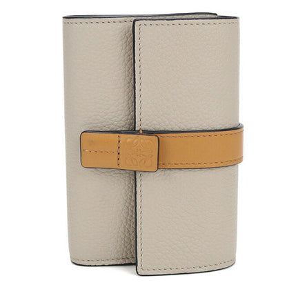 中古 ロエベ 三つ折り財布 三折財布 レディース ブランド LOEWE バーティカルウォレットスモール C660S86X04 ベージュ USDLO115142011