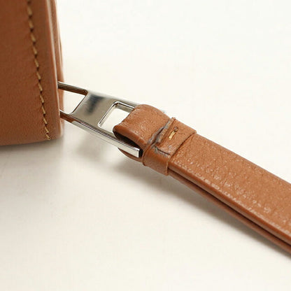 中古 ロエベ 二つ折り財布 二折財布 レディース ブランド LOEWE パズル コンパクトウォレット C510Z41X12 ブラウン USDLO115219011