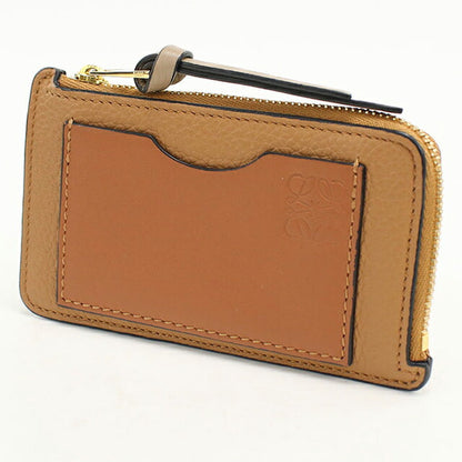 中古 ロエベ コインケース レディース ブランド LOEWE コインカードホルダー C660Z40X09 ブラウン USDLO115220011