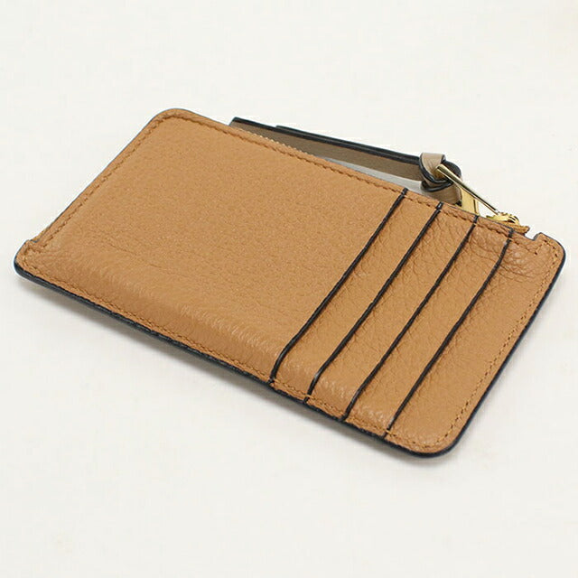 中古 ロエベ コインケース レディース ブランド LOEWE コインカードホルダー C660Z40X09 ブラウン USDLO115220011