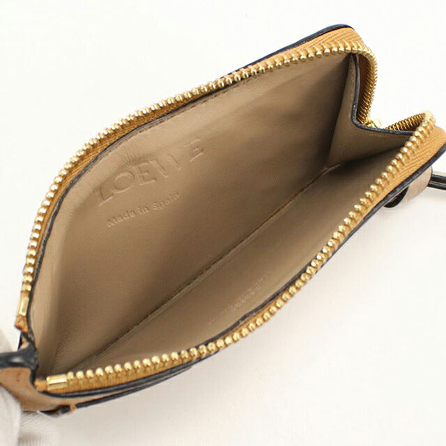中古 ロエベ コインケース レディース ブランド LOEWE コインカードホルダー C660Z40X09 ブラウン USDLO115220011