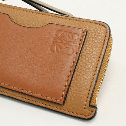 中古 ロエベ コインケース レディース ブランド LOEWE コインカードホルダー C660Z40X09 ブラウン USDLO115220011