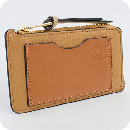 中古 ロエベ コインケース レディース ブランド LOEWE コインカードホルダー C660Z40X09 ブラウン USDLO115220011