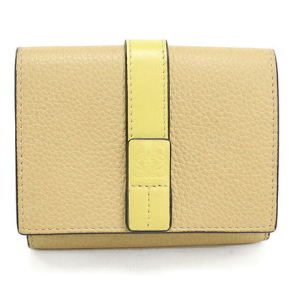中古 ロエベ 三つ折り財布 三折財布 レディース ブランド LOEWE トライフォールドウォレット C660TR2X01 ベージュ USDLO115221011