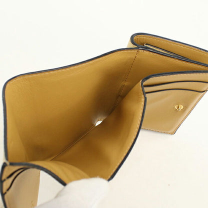 中古 ロエベ 三つ折り財布 三折財布 レディース ブランド LOEWE トライフォールドウォレット C660TR2X01 ベージュ USDLO115221011