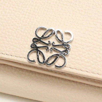 中古 ロエベ 三つ折り財布 三折財布 コンパクト レディース ブランド LOEWE アナグラム トライフォールド ウォレット C821TR2X16 ピンク USDLO115603011