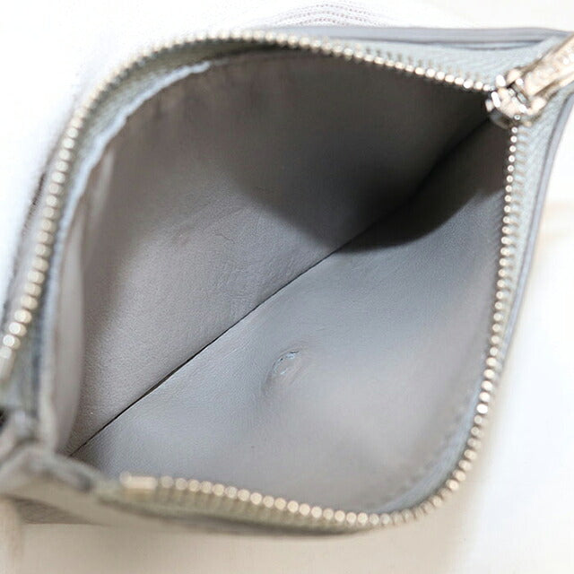中古 ロエベ 三つ折り財布 三折財布 コンパクト レディース ブランド LOEWE アナグラム バーティカル ウォレット スモール C821S33X12 グレー USDLO115836011